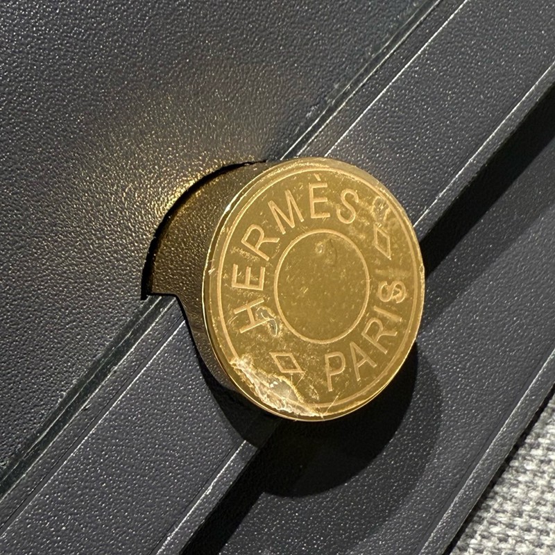 Hermes Mini Herbag Bag 20cm Canvas and Calfskin Leather