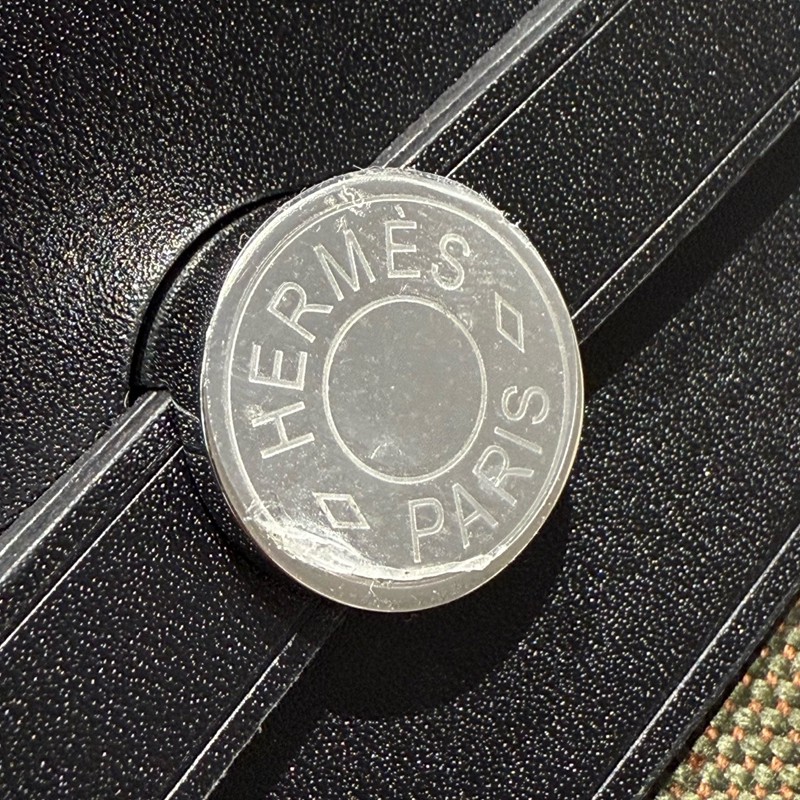 Hermes Mini Herbag Bag 20cm Canvas and Calfskin Leather