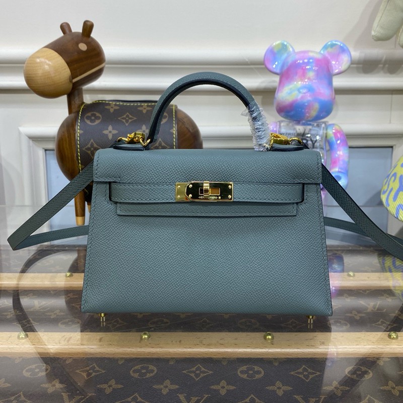 Hermes Mini Kelly II Bag 19cm Original Calfskin Leather 12
