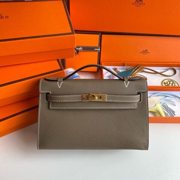 Hermes Mini Kelly Pochette Bag 22cm Epsom Leather 11