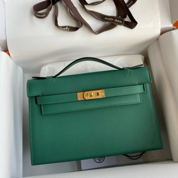 Hermes Mini Kelly Pochette Bag 22cm Epsom Leather 21