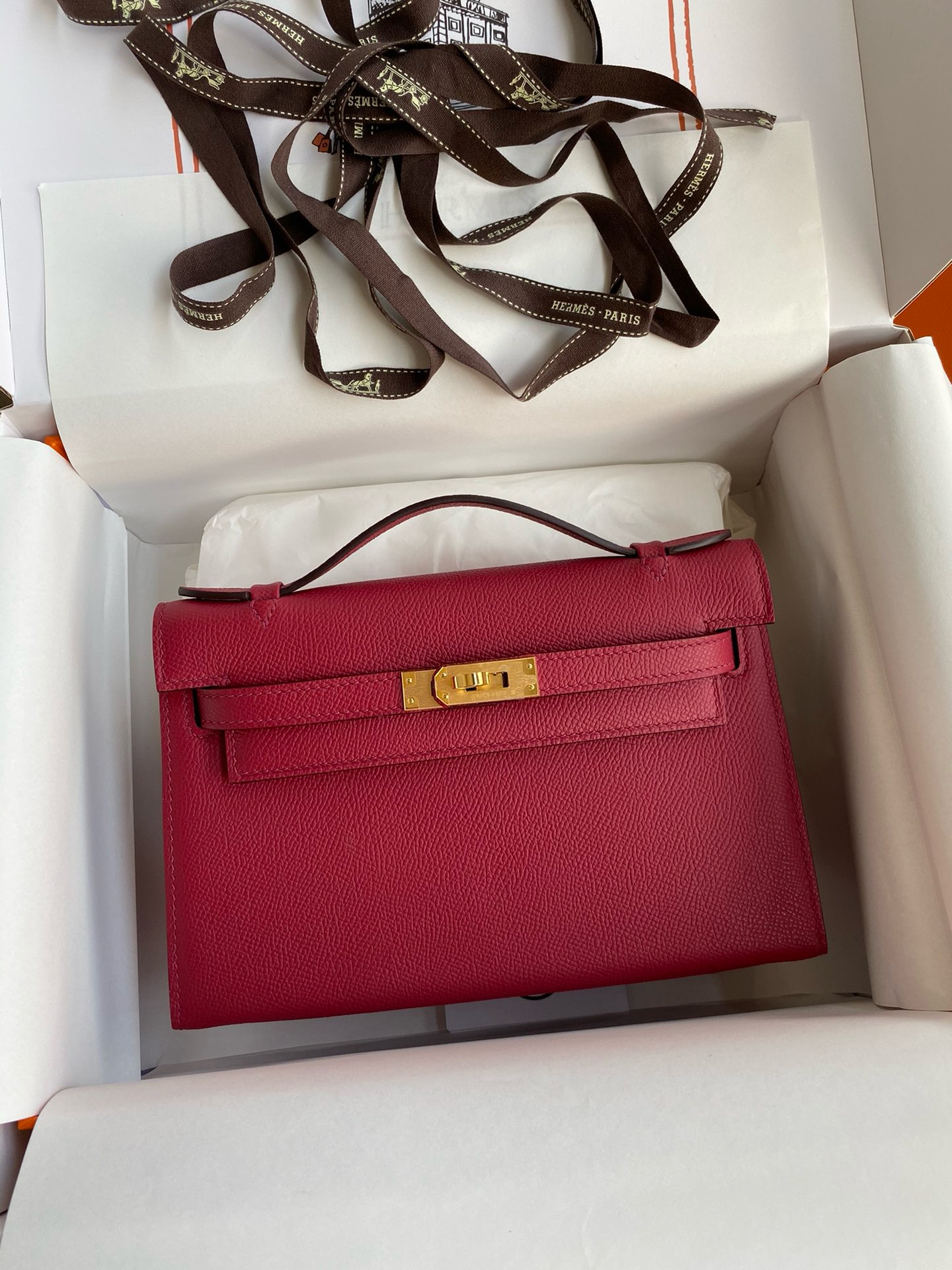 Hermes Mini Kelly Pochette Bag 22cm Epsom Leather 23 – Hermès Kelly Luxury Handbag