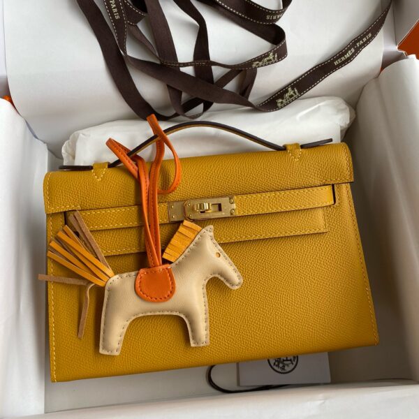 Hermes Mini Kelly Pochette Bag 22cm Epsom Leather 26