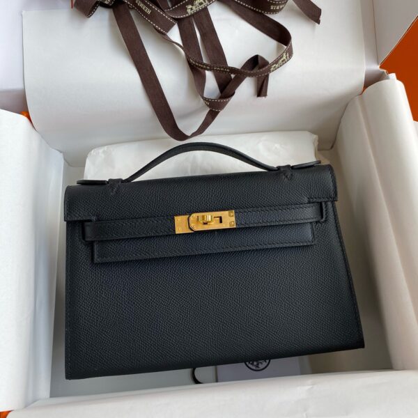 Hermes Mini Kelly Pochette Bag 22cm Epsom Leather 32